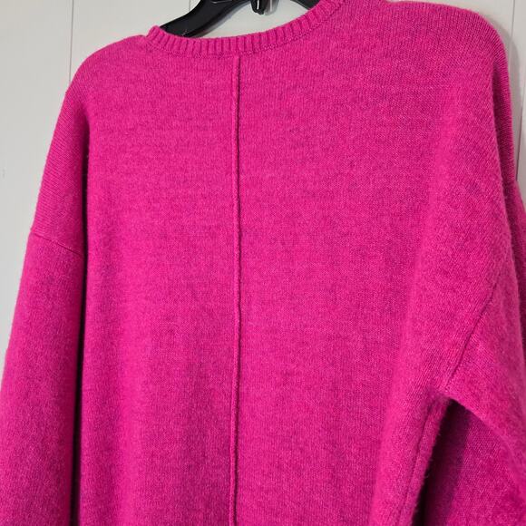 Vince Camuto Pink V-Neck Sweater Pullover Stretch Lightweight Size L - Picture 9 of 10
